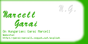 marcell garai business card